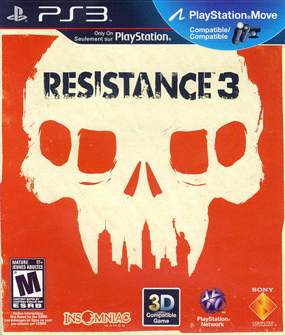 Resistance 3 (Playstation Move) (Bilingual Cover) (PLAYSTATION3) PLAYSTATION3 Game 