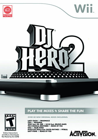 DJ Hero 2 (Game Only) (NINTENDO WII) NINTENDO WII Game 