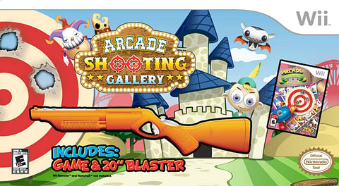 Arcade Shooting Gallery with Blaster (Bundle) (NINTENDO WII) NINTENDO WII Game 