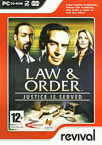 Law And Order - Justice is Served (European) (PC) PC Game 