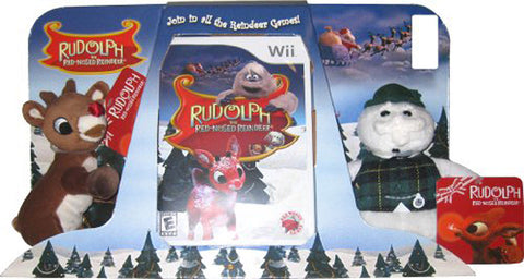 Rudolph the Red-Nosed Reindeer Plush (Bundle) (NINTENDO WII) NINTENDO WII Game 