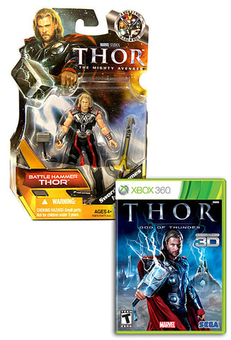 Thor - God Of Thunder with (Thor: Battle Hammer Figure) (XBOX360) XBOX360 Game 
