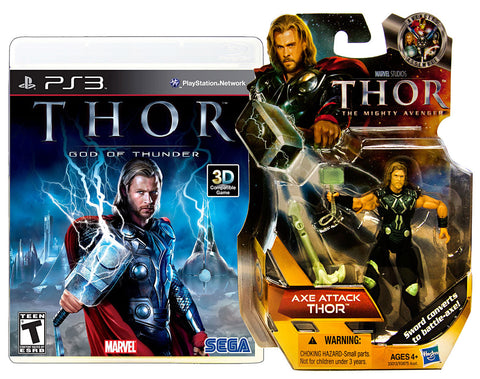 Thor - God Of Thunder with (Thor: Axe Attack Figure) (PLAYSTATION3) PLAYSTATION3 Game 