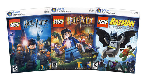 Lego Harry Potter Years 1-4 and Years 5-7 + Lego Batman (3-Pack) (PC) PC Game 
