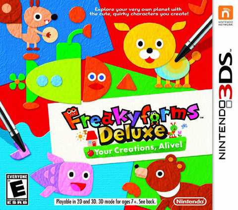 Freakyforms Deluxe - Your Creations, Alive! (Bilingual Cover) (3DS) 3DS Game 