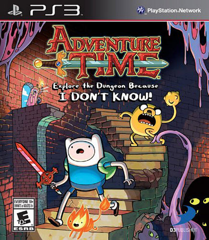 Adventure Time - Explore the Dungeon Because I DON T KNOW! (Trilingual Cover) (PLAYSTATION3) PLAYSTATION3 Game 