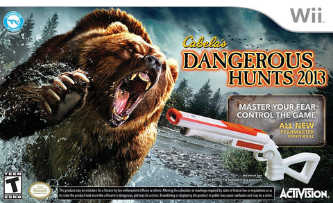 Cabela s Dangerous Hunts 2013 (Bundle) (Bilingual Cover) (NINTENDO WII) NINTENDO WII Game 
