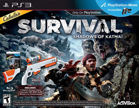 Cabelas Survival - Shadows of Katmai With Gun (Bundle) (Bilingual Cover) (PLAYSTATION3) PLAYSTATION3 Game 