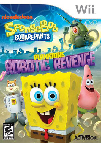 SpongeBob SquarePants - Plankton s Robotic Revenge (Bilingual Cover) (NINTENDO WII) NINTENDO WII Game 