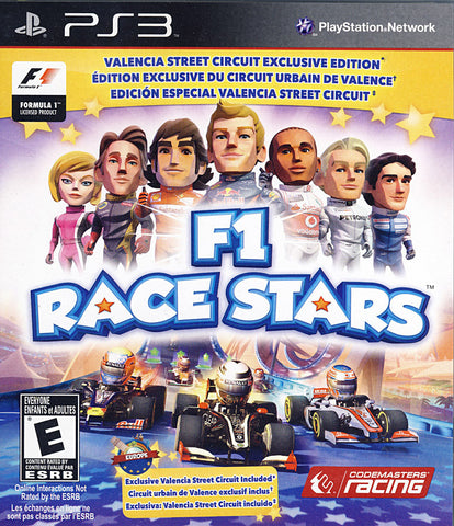 F1 Race Stars - Valencia Street Circuit Edition (Trilingual Cover) (PLAYSTATION3) PLAYSTATION3 Game 
