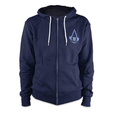Ubisoft Unisex - Assassin s Creed III - Aveline Hoodie - Large Navy Blue (APPAREL) APPAREL Game 