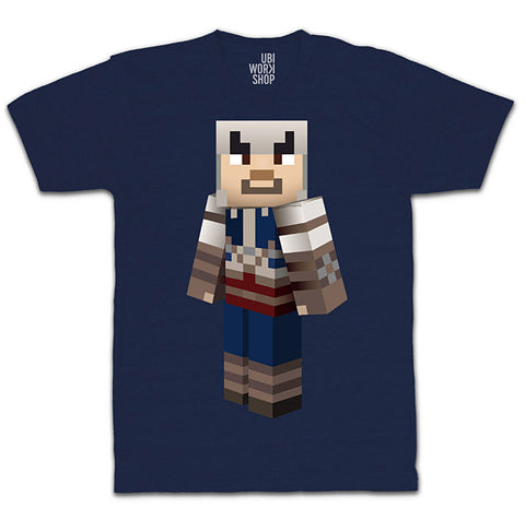 Ubisoft Unisex - Minecraft - Connor T-Shirt - X-Large Navy Blue (APPAREL) APPAREL Game 
