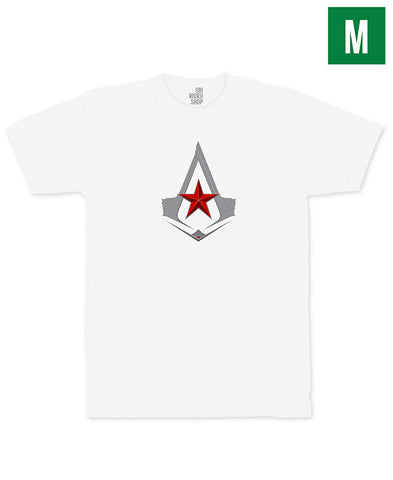 Ubisoft Unisex - Assassin s Creed - The Red Star T-Shirt - Medium White (APPAREL) APPAREL Game 