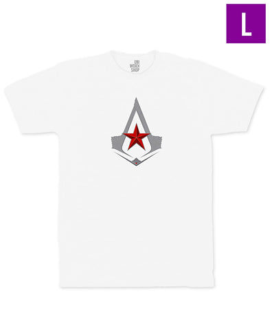 Ubisoft Unisex - Assassin s Creed - The Red Star T-Shirt - Large White (APPAREL) APPAREL Game 