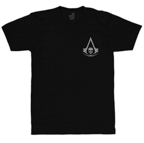 Ubisoft Unisex - Assassin s Creed IV - Black Flag Announcement T-Shirt - XX-Large Black (APPAREL) APPAREL Game 