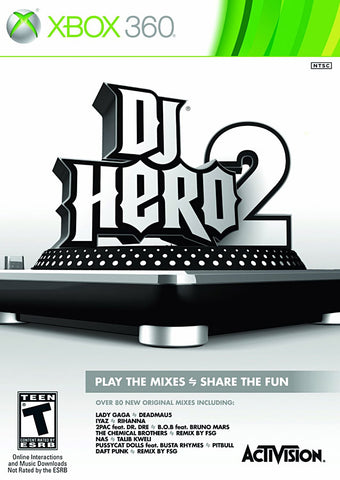 Dj Hero 2 (Game Only) (XBOX360) XBOX360 Game 
