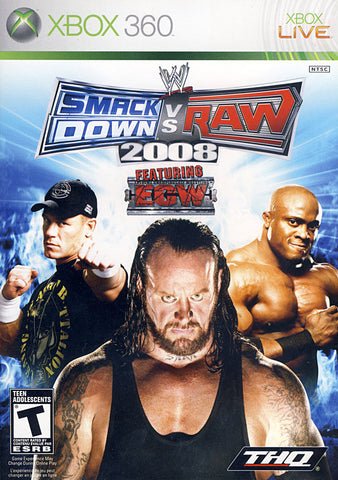 WWE Smackdown vs. Raw 2008 (XBOX360) XBOX360 Game 