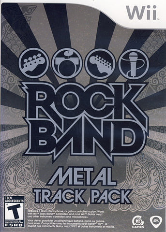 Rock Band - Metal Track Pack (Bilingual Cover) (NINTENDO WII) NINTENDO WII Game 