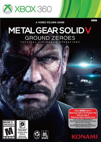 Metal Gear Solid V - Ground Zeroes (Trilingual Cover) (XBOX360) XBOX360 Game 