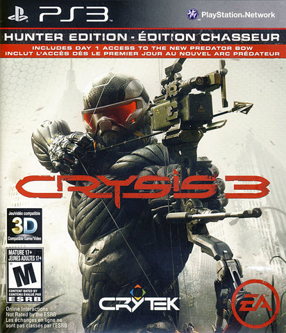 Crysis 3 (Hunter Edition) (Bilingual Cover) (PLAYSTATION3) PLAYSTATION3 Game 