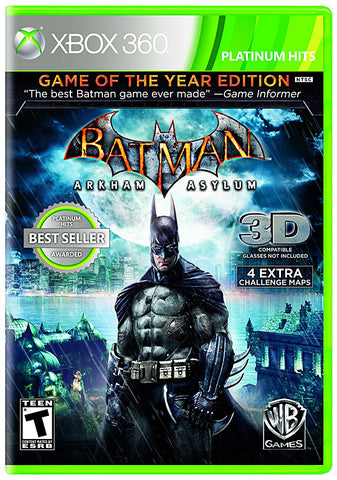Batman Arkham Asylum - Game of the Year (Bilingual Cover) (XBOX360) XBOX360 Game 