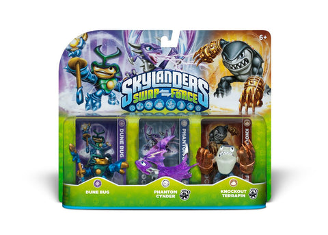 Skylanders SWAP Force Triple Character Pack - Dune Bug, Phantom Cynder, Knockout Terrafin (Toy) (TOYS) TOYS Game 