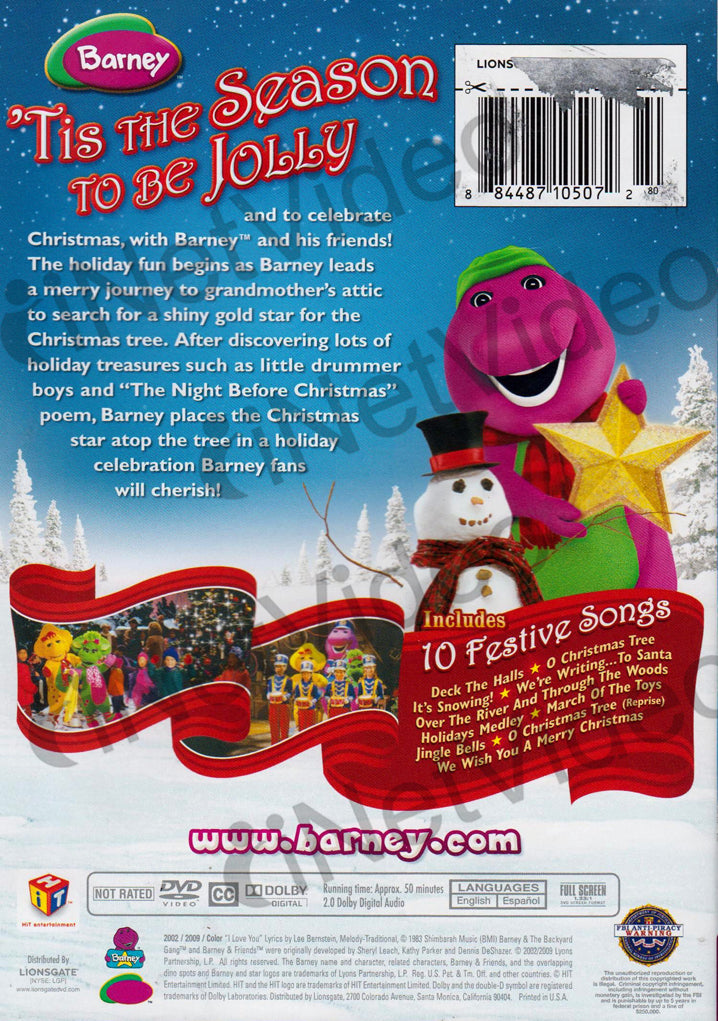 Barney Christmas Star HIT Includes 10 Festive Songs On DVD Movie barney-christmas-star-hit-includes-10-festive-songs-on-dvd-movie