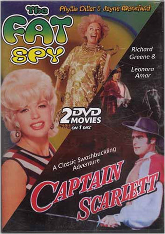 The Fat Spy and Captain Scarlett... 2 DVD Movies on 1 Disc DVD Movie 