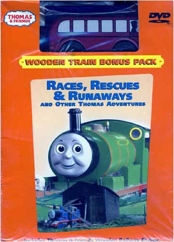 Thomas and Friends - Races, Rescues And Runaways (With Wooden Train) (Boxset) DVD Movie 