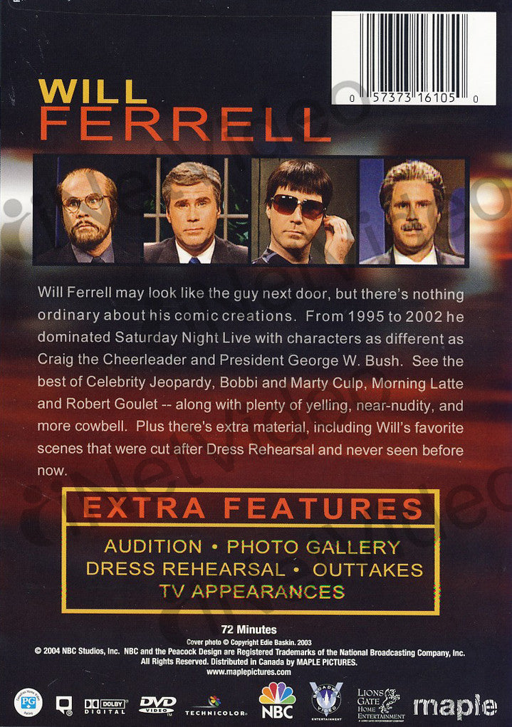 Saturday Night Live - The Best of Will Ferrell - Volume 1 on DVD Movie