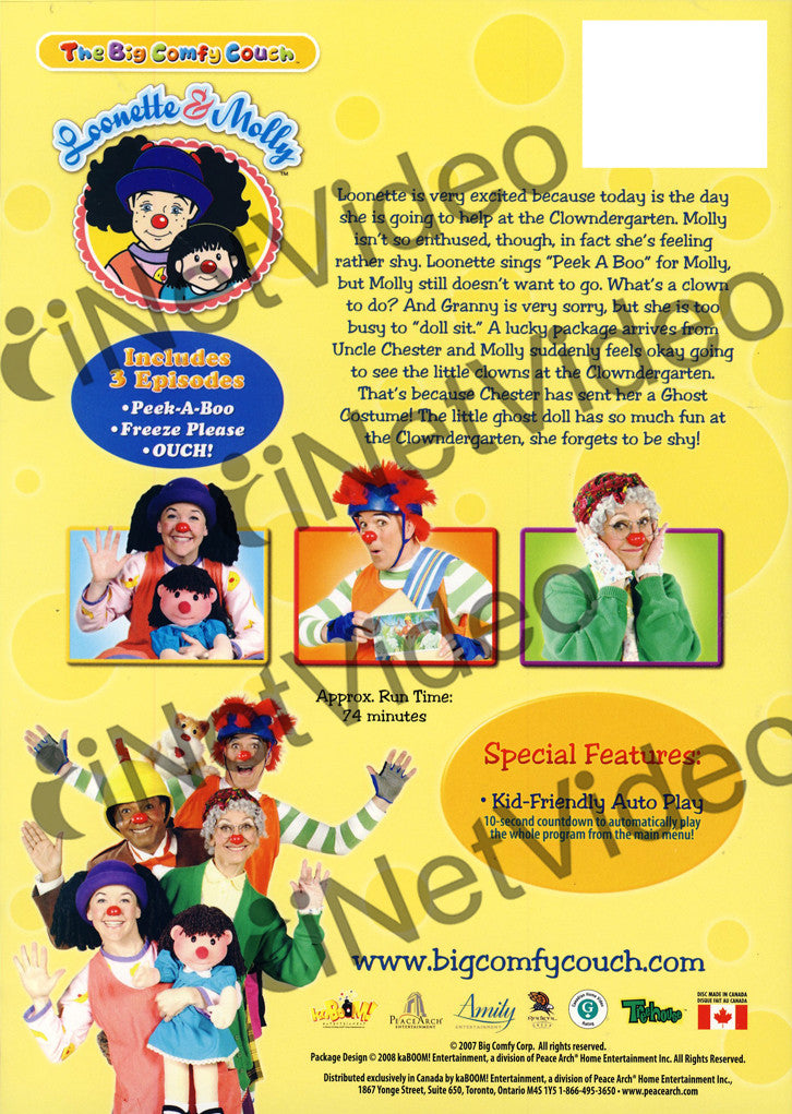 The Big Comfy Couch PeekaBoo on DVD Movie