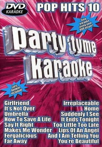Party Tyme Karaokoe - Pop Hits Vol. 10 DVD Movie 
