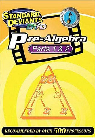 Standard Deviants - Pre-Algebra - Part 1 and 2 (Boxset) DVD Movie 