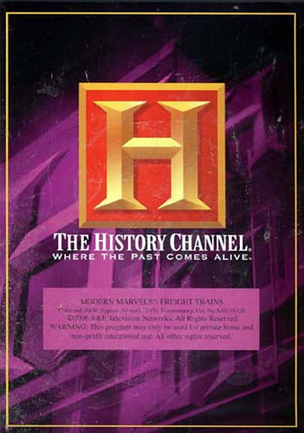 Modern Marvels - Freight Trains - The History Channel DVD Movie 