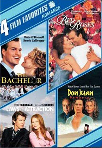 The Bachelor / Bed of Roses / Laws of Attraction / Don Juan DeMarco 4 Film Favorites Romantic Comedy DVD Movie 