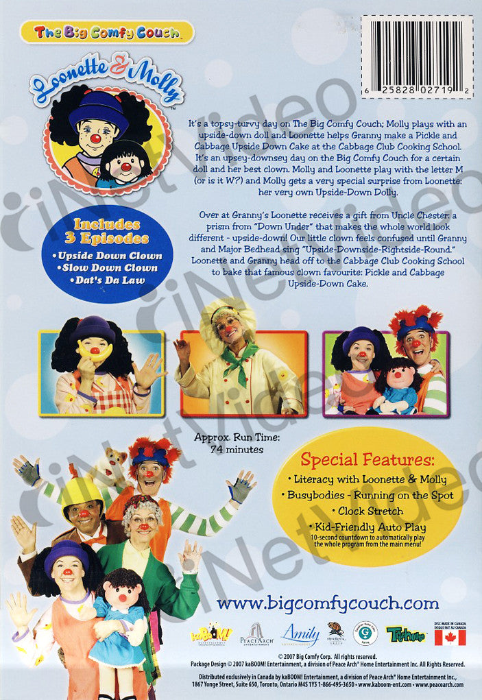 The Big Comfy Couch Upside Down Clown Vol.5 on DVD Movie