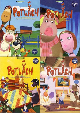 Potlach - Vol.1 / 2 / 3 / 4(French Cover) (4-pack) DVD Movie 