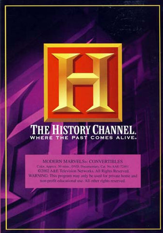Modern Marvels - Convertibles - The History Channel DVD Movie 