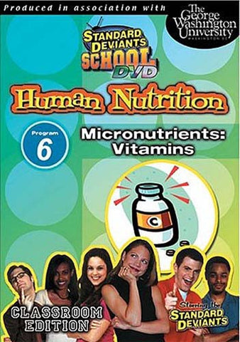 Standard Deviants School - Human Nutrition, Program 6 - Micronutrients Vitamins DVD Movie 
