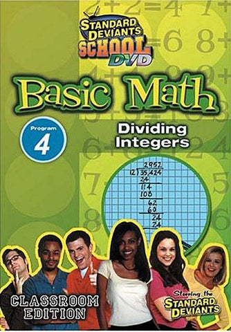 Standard Deviants School - Basic Math - Vol. 4 - Dividing Integers DVD Movie 