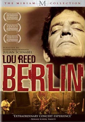Lou Reed Berlin DVD Movie 