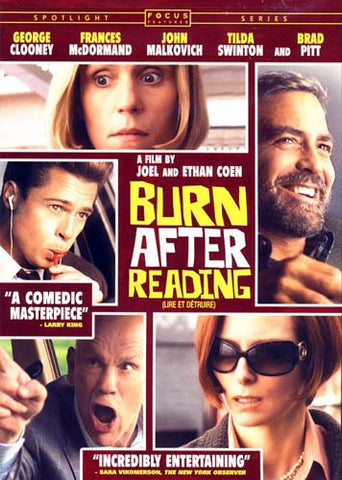 Burn After Reading DVD Movie 