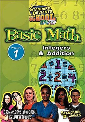 Standard Deviants School - Basic Math - Program 1 - Integers and Addition (Classroom Edition) DVD Movie 