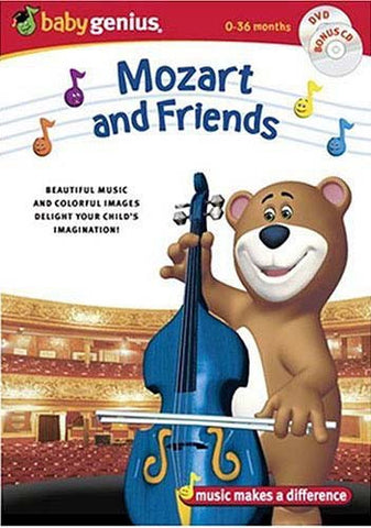 Baby Genius Mozart and Friends (With bonus CD) DVD Movie 