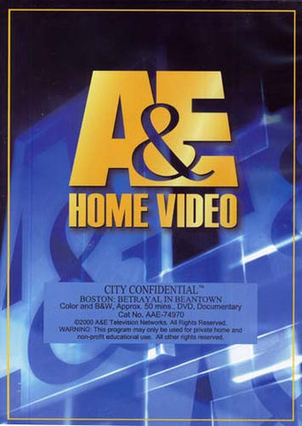 City Confidential: Boston: Betrayal In Beantown DVD Movie 