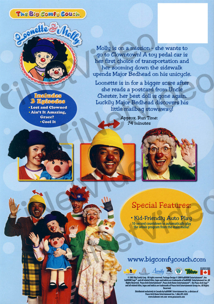 The Big Comfy Couch Lost and Clowned on DVD Movie