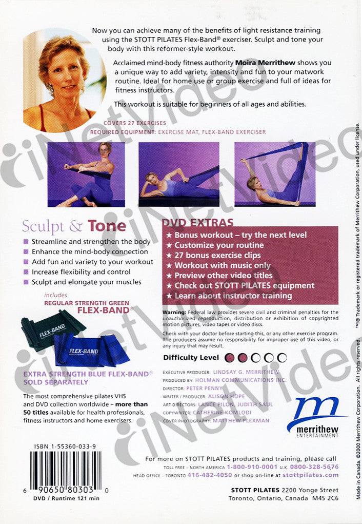 Stott Pilates Sculpt and Tone With Exerciser FlexBand (Boxset) on