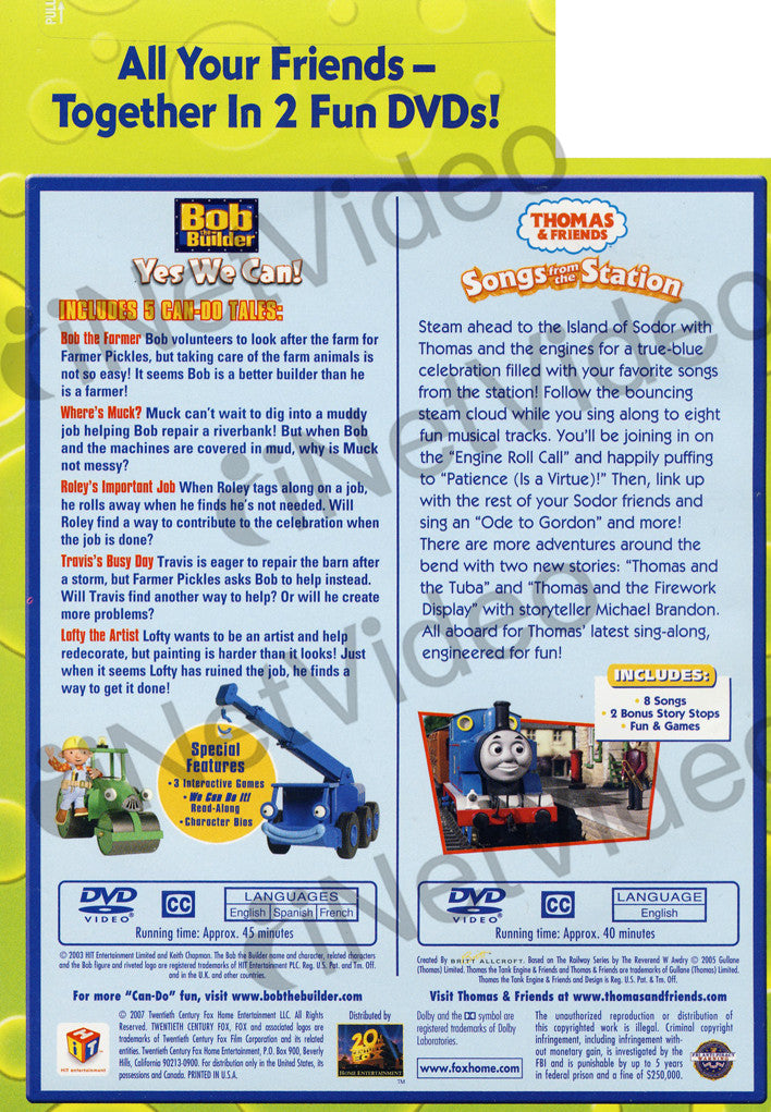 Bob The Builder - Yes We Can / Thomas & Friends Songs from the Station ...