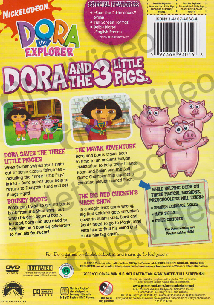 Dora The Explorer Three Little Piggies