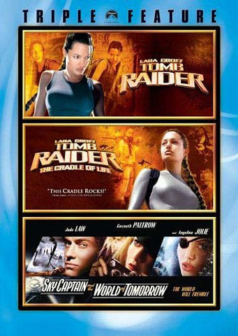 Tomb Raider/Tomb Raider: The Cradle Of Life/Sky Captain And The World Of Tomorrow DVD Movie 